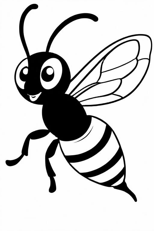 Wasp Coloring Page 79 for Kids