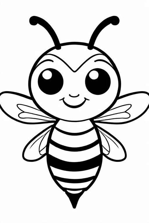 Wasp Coloring Page 81 for Kids