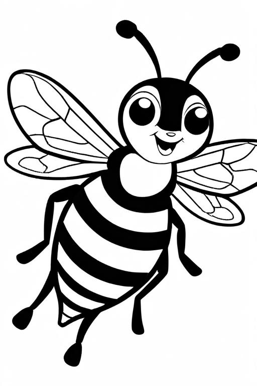 Wasp Coloring Page 82 for Kids