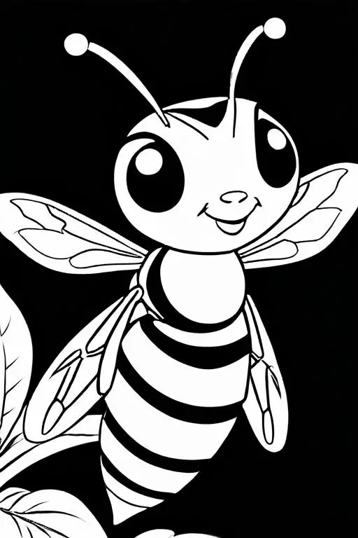 Wasp Coloring Page 87 for Kids