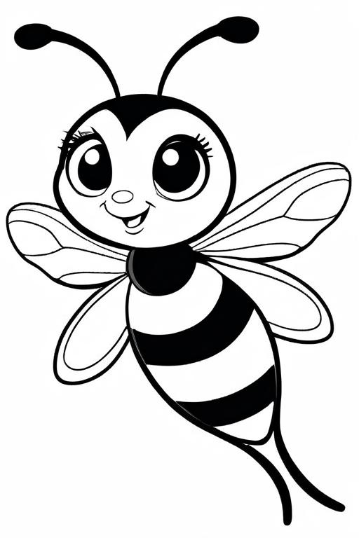 Wasp Coloring Page 98 for Kids