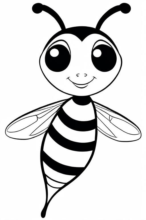 Wasp Coloring Page 99 for Kids