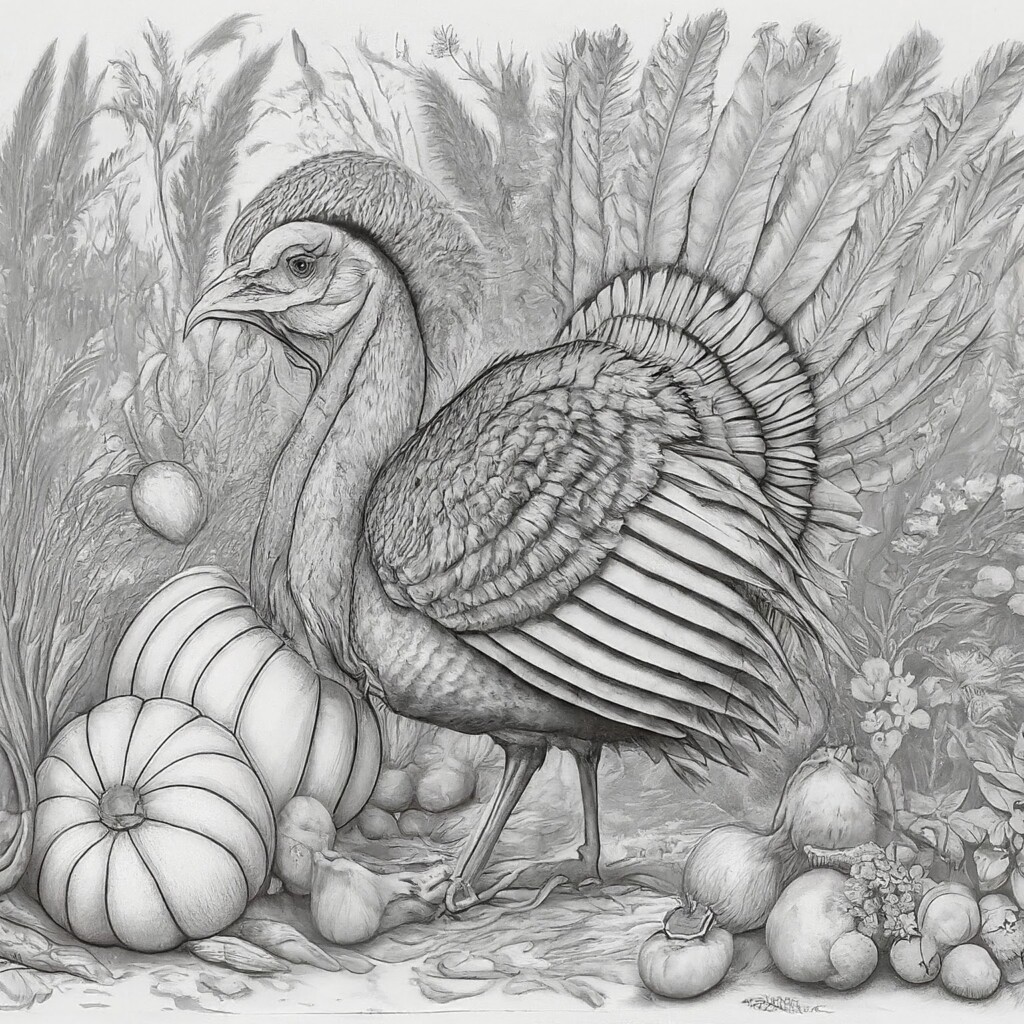 Easter & Thanksgiving Coloring Images