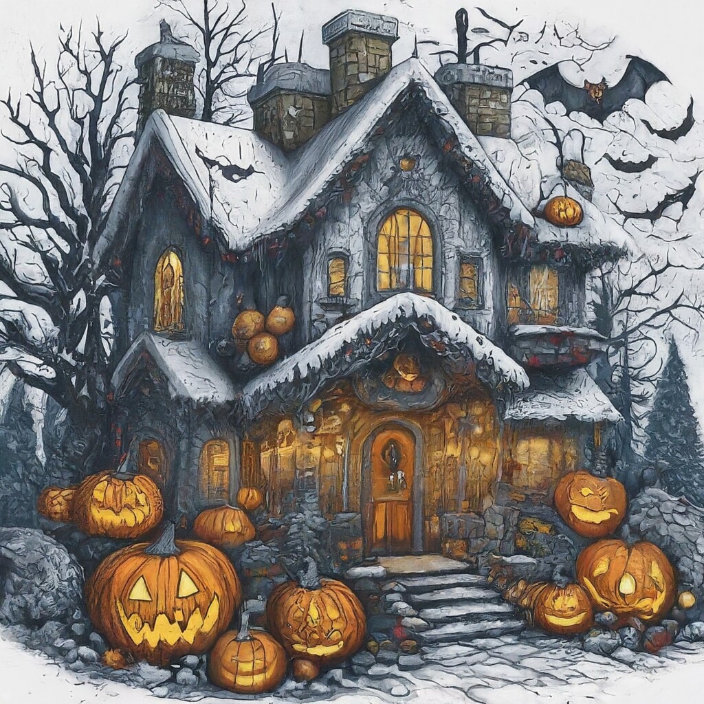 Christmas & Halloween Coloring Pages For Adults