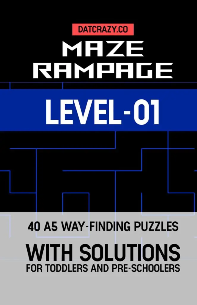 Maze Rampage Kids Activity Books Level 1: Unlock Fun and Learning for Toddlers and Preschoolers!