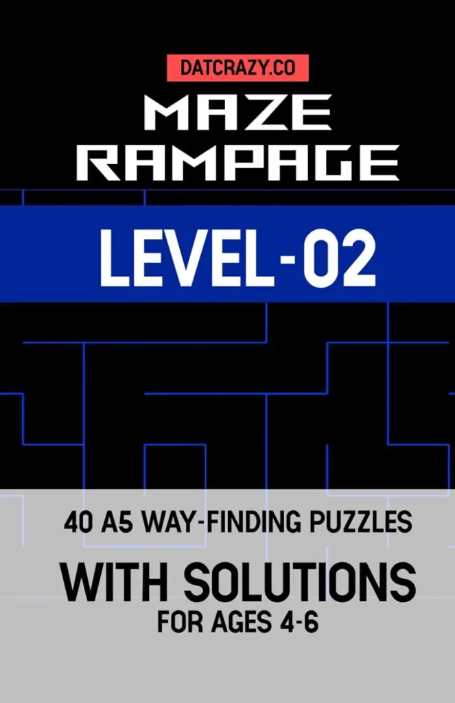 Maze Rampage Kids Activity Books Level 2: Unlock Fun and Learning for Toddlers and Preschoolers!